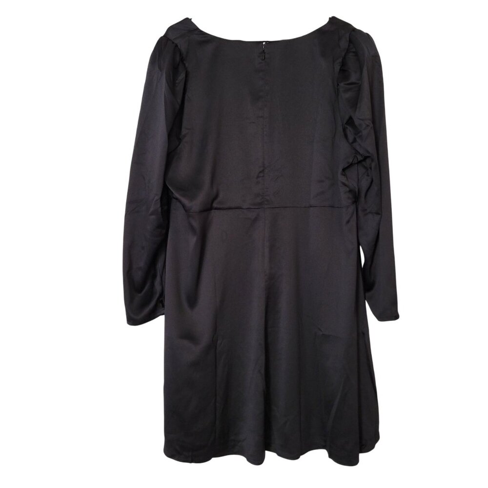 Danielle Bernstein Black Long Sleeve Dress 20W - Picture 2 of 6